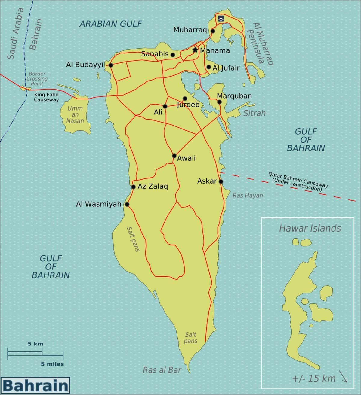 Aeroporto internazionale del Bahrain, parcheggio mappa