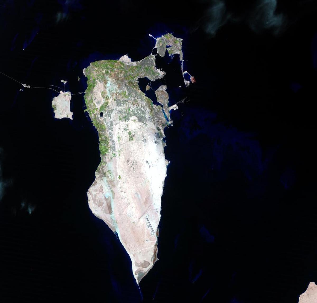 mappa del Bahrain satellitare