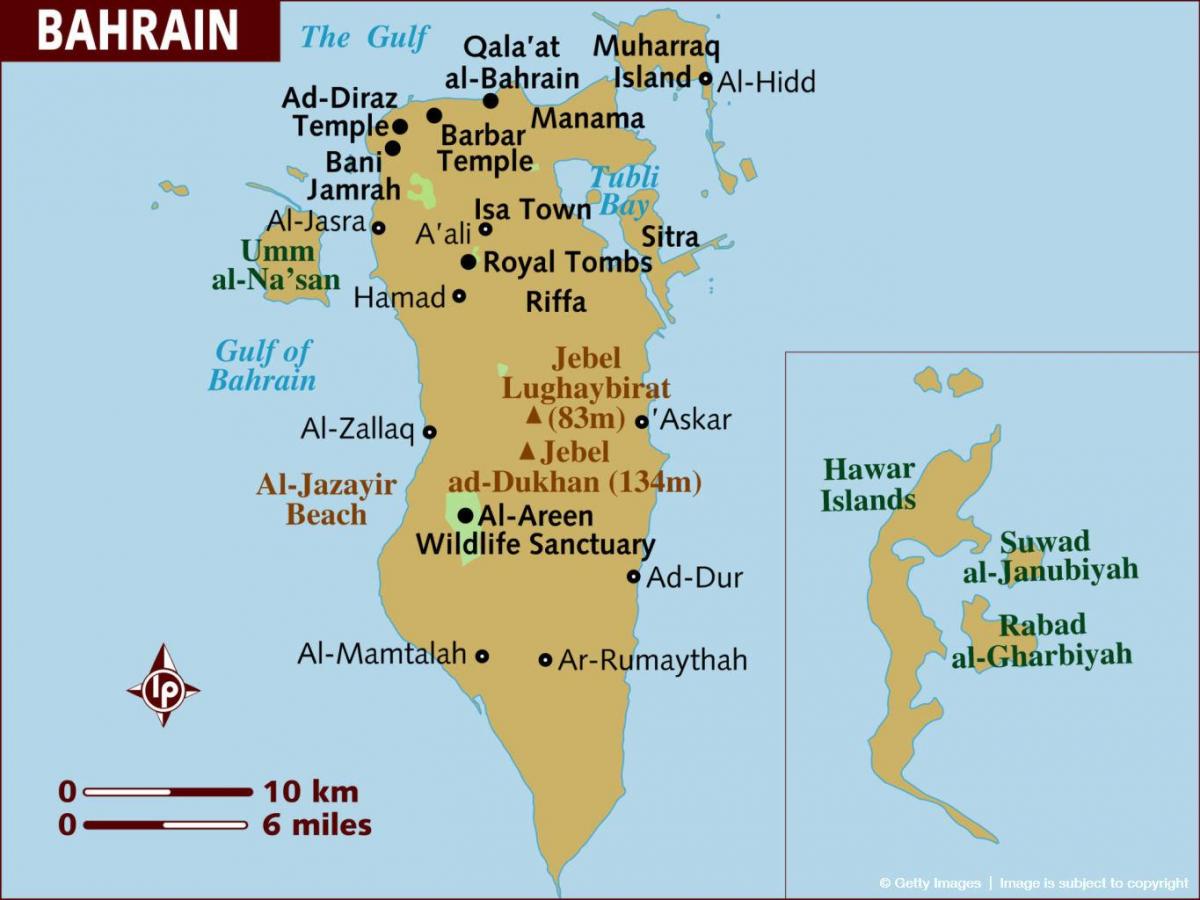 al Bahrain mappa