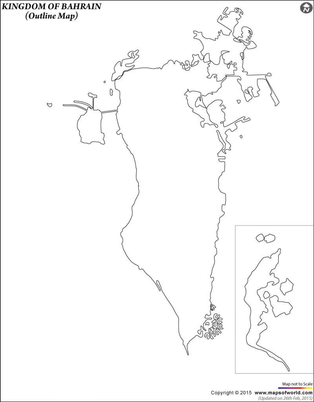 mappa del Bahrain struttura della mappa