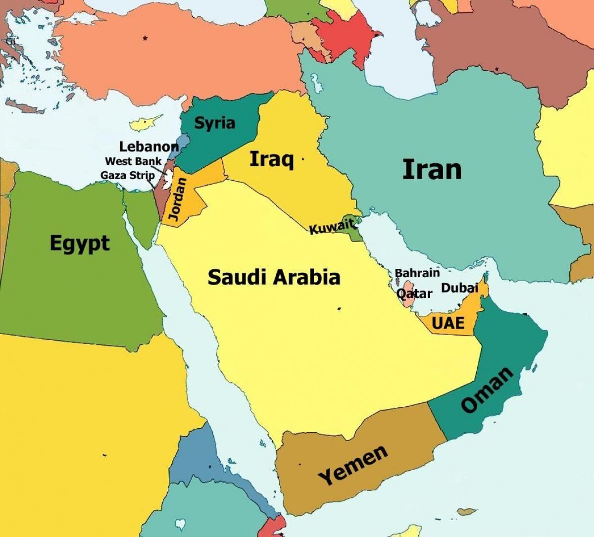 Bahrain posizione sulla mappa