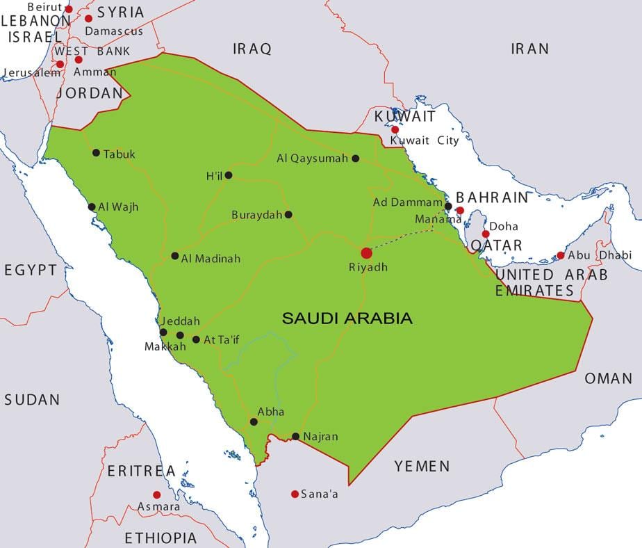 mappa di università del Bahrain
