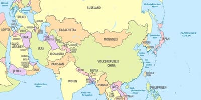 Mappa del Bahrain asia