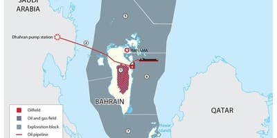 Mappa del Bahrain blocchi