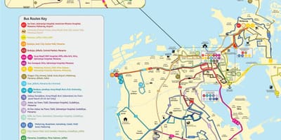 Mappa del Bahrain bus