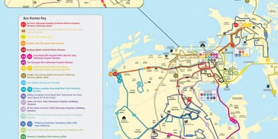 Bahrain autobus mappa