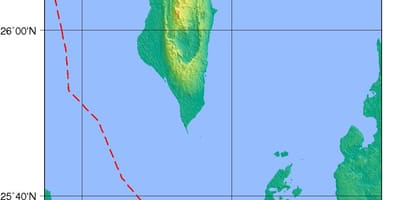 Mappa del Bahrain fisico