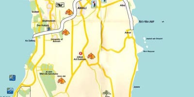 Mappa del Bahrain souk
